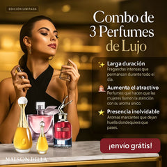 COMBO 3 PERFUMES - J'ADORE, SCANDAL Y LA VIE EST BELLE (100ML CADA UNO) - PROMOCION CIERRE DE LA TIENDA